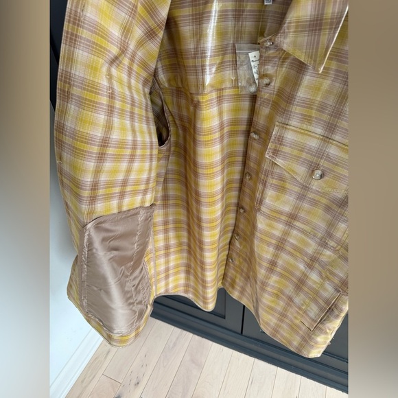NWT • Madewell Laminated Oversized Shirt-Jacket in Yarn-Dyed Plaid •M - Picture 10 of 10